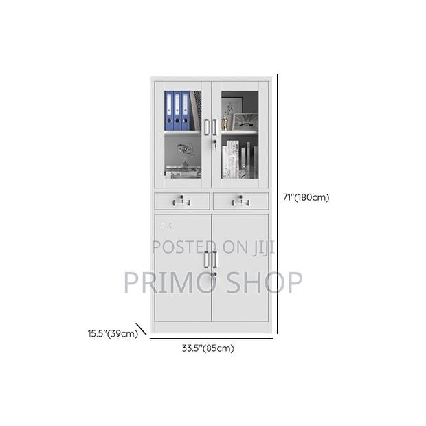 Office Cabinet With Shelves; Two Door Storage Cabinet - thumbnail 2
