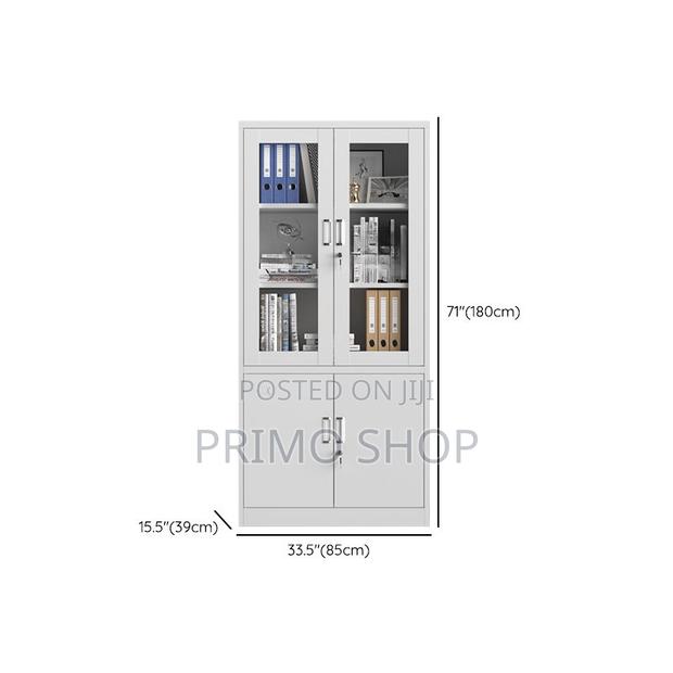 Office Cabinet With Shelves; Two Door Storage Cabinet - thumbnail 3