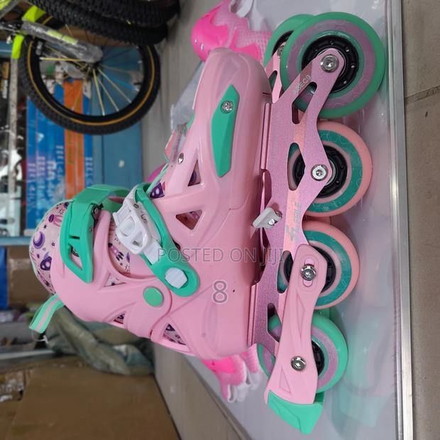 Adjustable-Kids Rubber Wheel Skate Shoes – Smooth Rolling