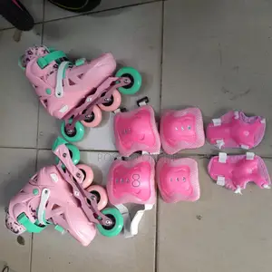 Ultimate Rubber Wheel Inline Skate Shoes Set – Ideal for Beg