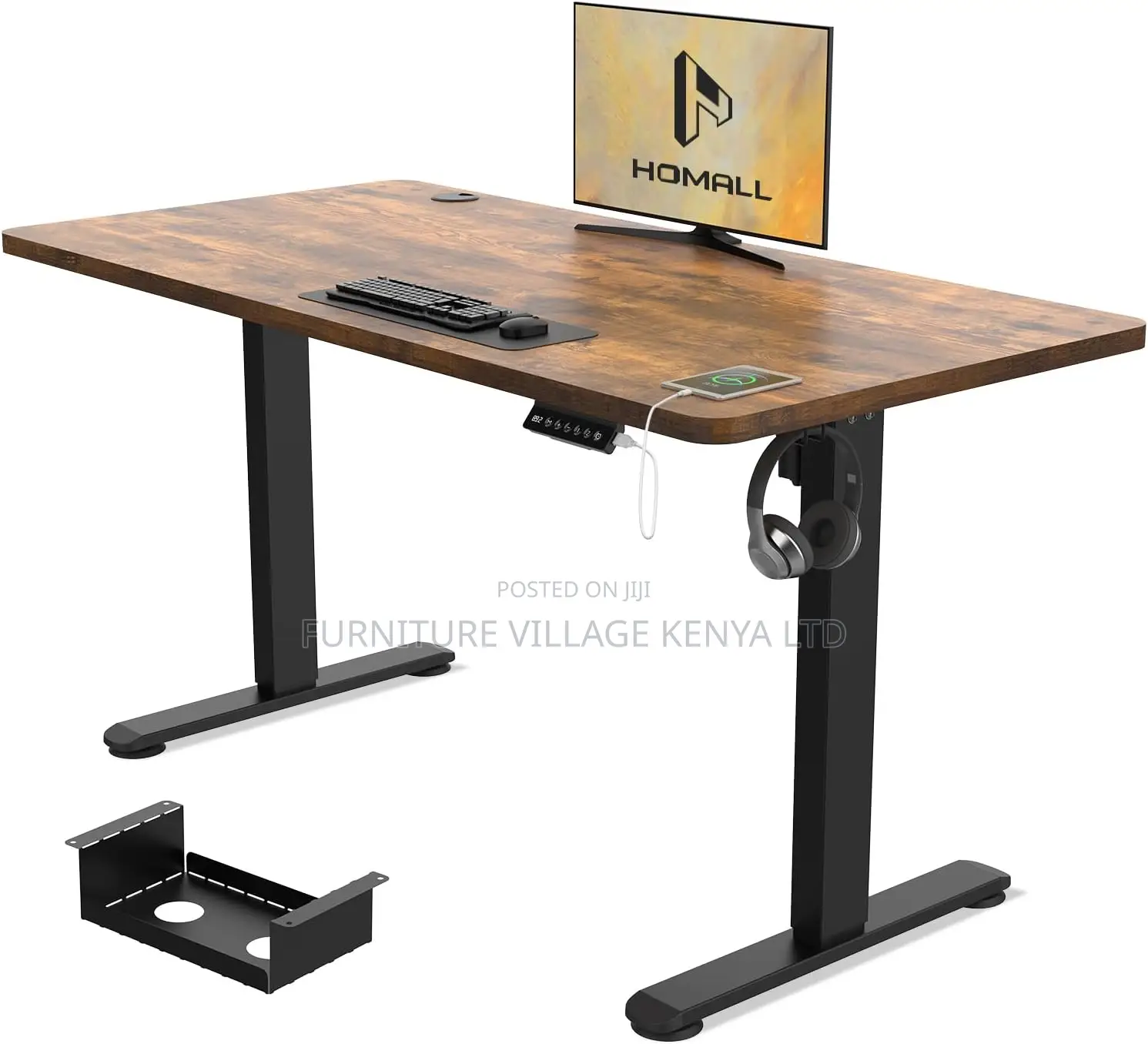 Electric Standing Desk 120x60cm Height Adjustable Table