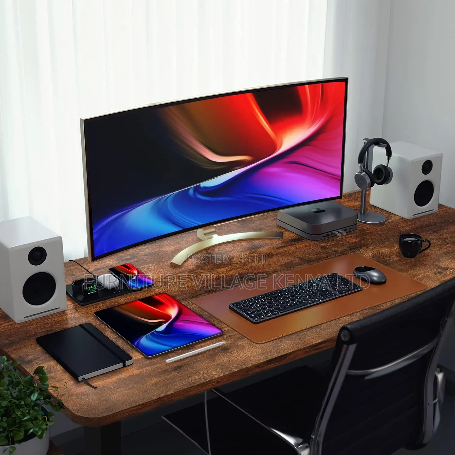 Electric Standing Desk 120x60cm Height Adjustable Table