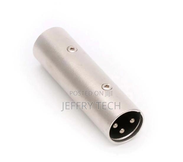 XLR Male-Male 3-Pin Nickel Coupler Adapter-