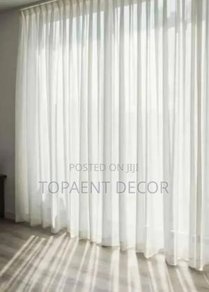 Pure White Window and Door Curtains - thumbnail 2