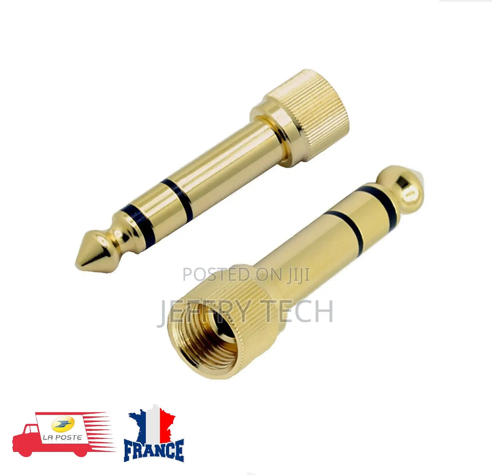 6.35mm Male to 3.5mm Female Audio Stereo Headset JACK Plug A