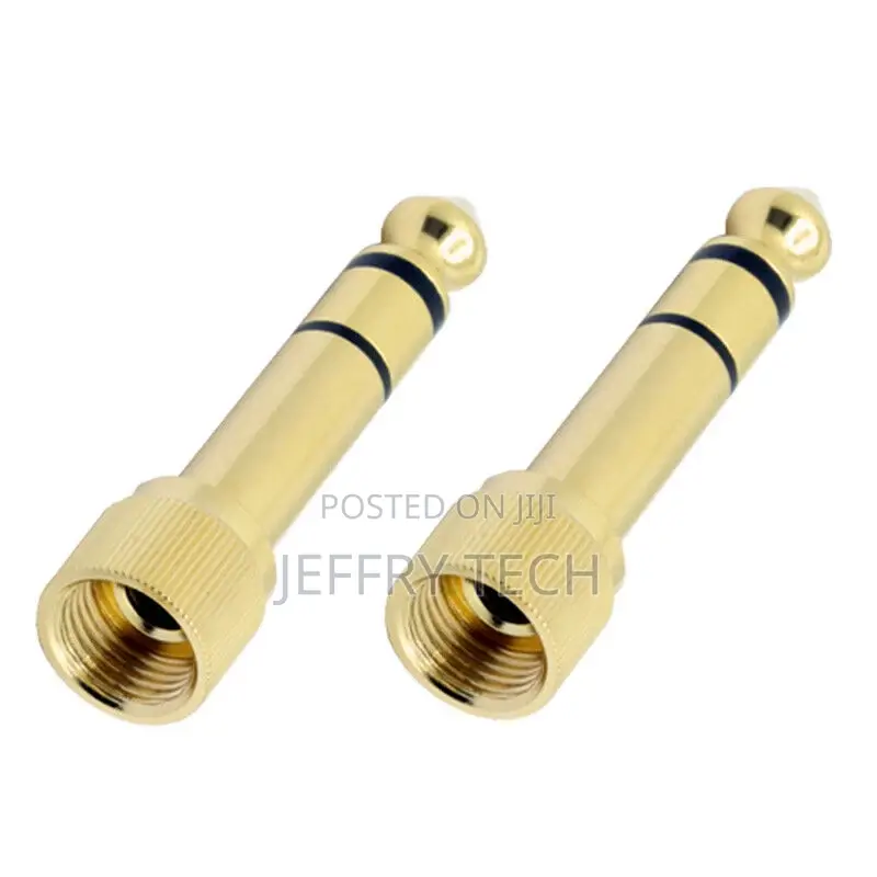 6.35mm Male to 3.5mm Female Audio Stereo Headset JACK Plug A