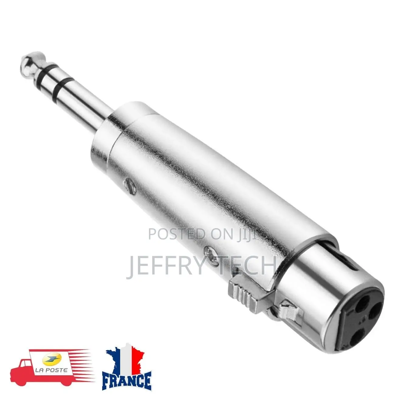 Jack 6.35 Stereo Adapter Male to XLR 3 Pin Female TRS-