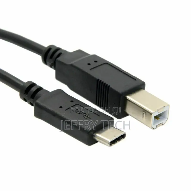 Type C Male to USB 2.0 B Type Printer Data Cable