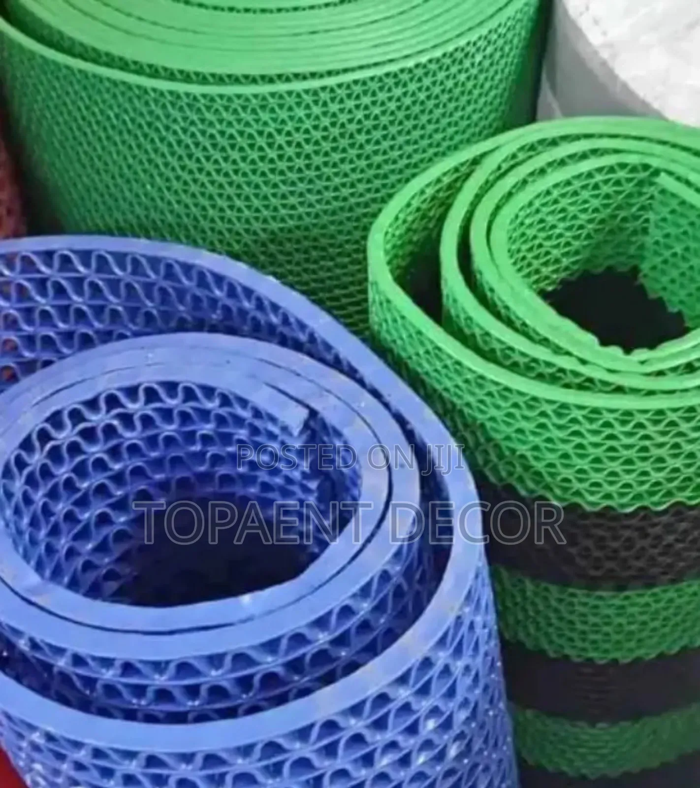 Blue and Green Perforated PVC ANTISLIP MATS