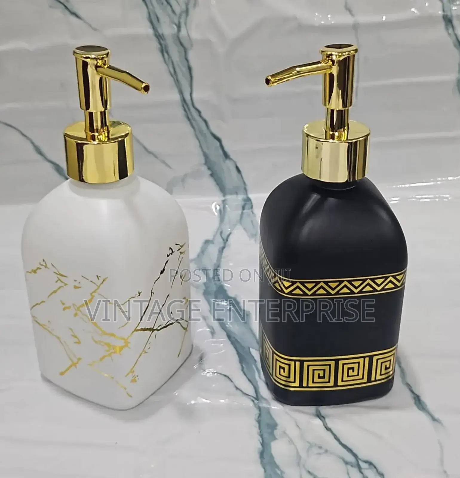 360ml Marble Gucci Glass Soap /Lotion Dispenser