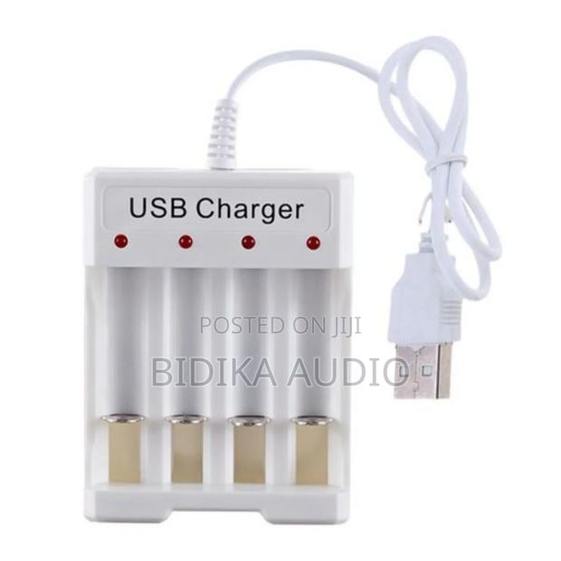 High Quality Protable 4 Slots Aa Aaa Charger Usb - main view