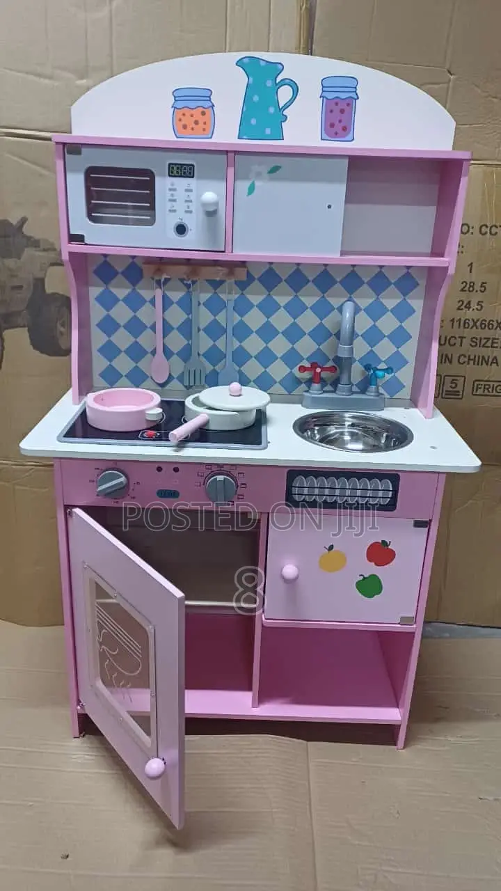 Classic Wooden Kitchen Set for Kids – Safe Durable Design