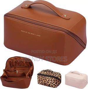 Brown Multifunctional Waterproof Toiletries Bag - thumbnail 2
