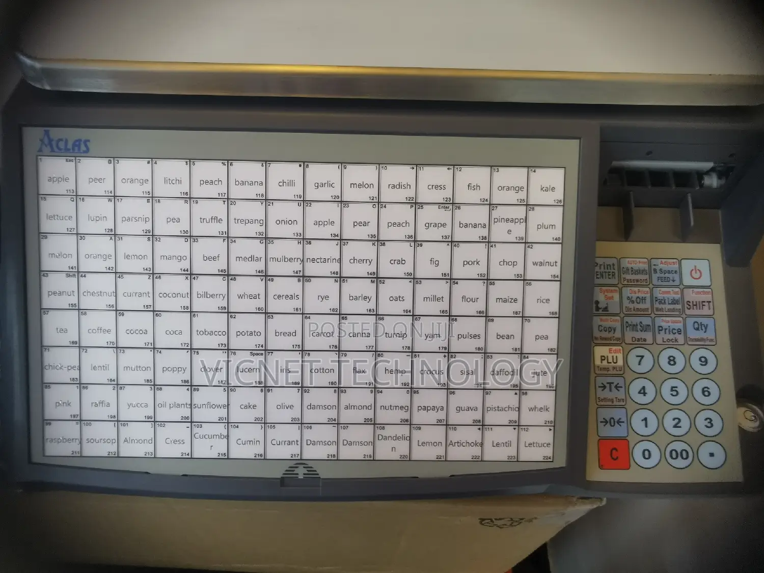 Label Printing Weighing Scale Barcode and Receipt Printe