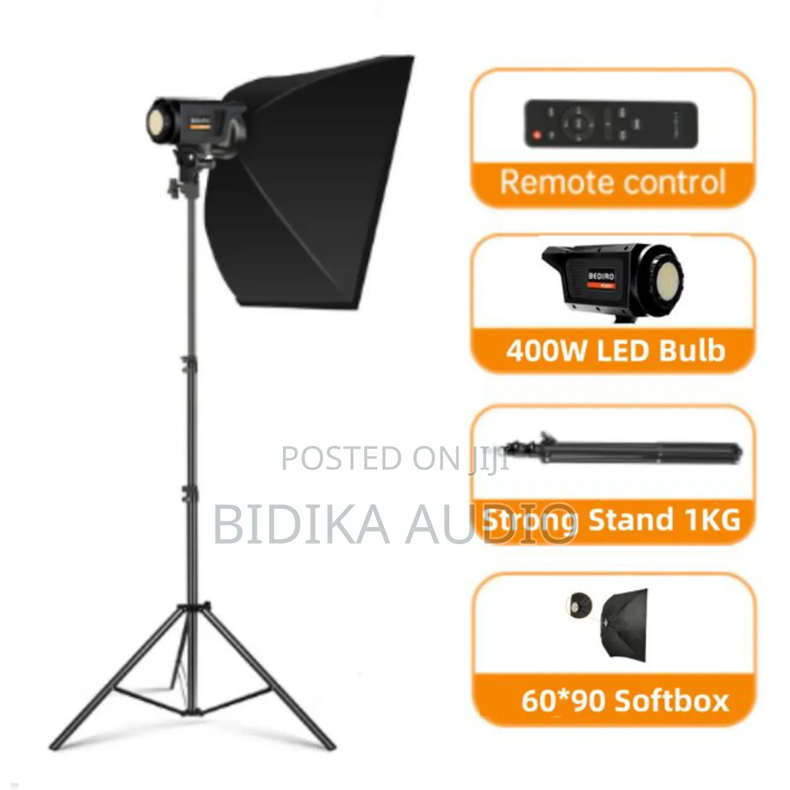 90 CM Softbox With 400W LED Bulb Modifier