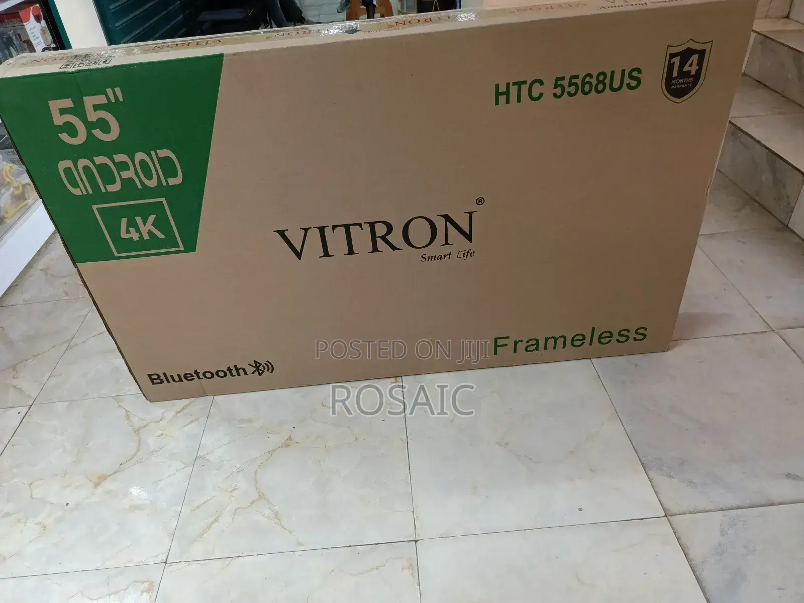 Vitron 55 Smart Android Frameless Tv With Bluetooth