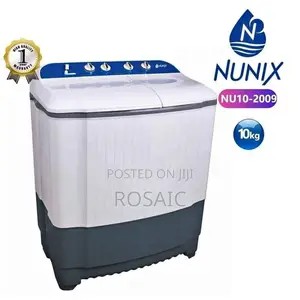 Nunix Semi-Automatic Top Load Washing Machine, 10KG Grey