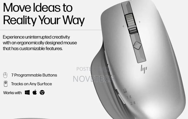 HP 930 Creator Wireless Mouse - Silver - thumbnail 2