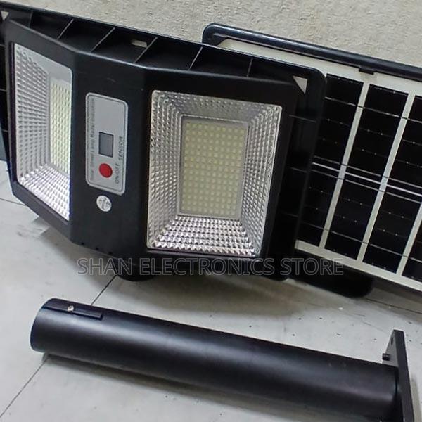 Motion and Darkness Sensors Black 300w Solar Light - main view