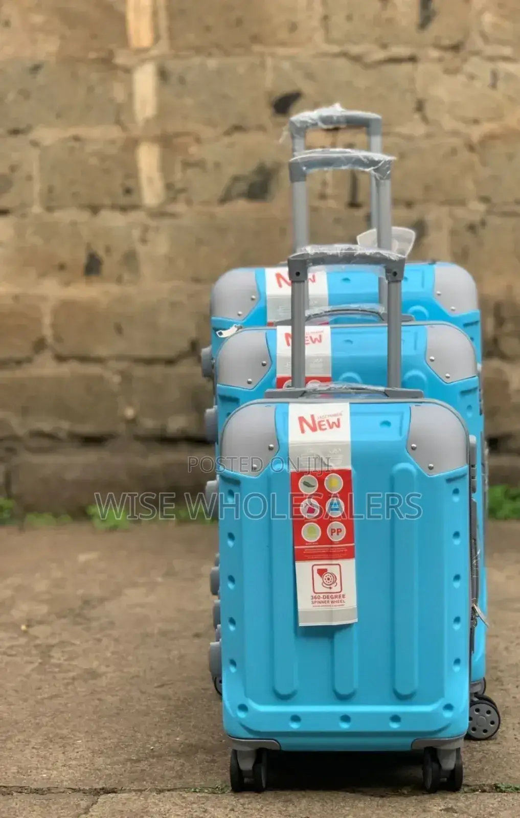 3 Pieces Pvc High Quality Travel Suitcase Travel Bag **