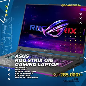 New Laptop Asus ROG Strix G16 G614 16GB Nvidia SSD 1T