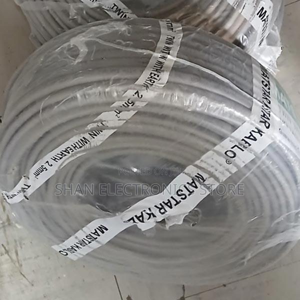 2.5 Twin Cable + Earth Flat Power Electrical Cable Gray -