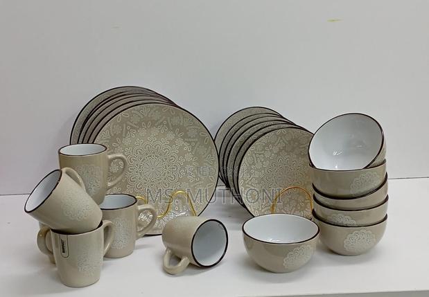 Elegant High Quality 24 Items Ceramic Dinner Sets - thumbnail 3