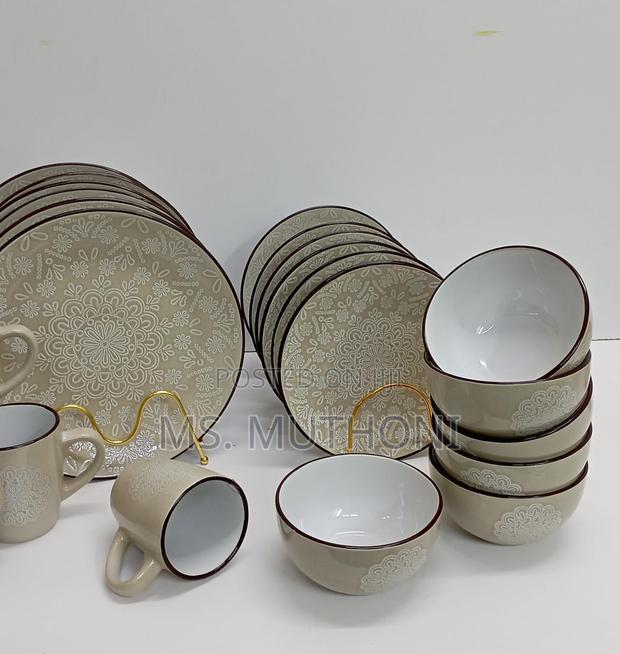 Elegant High Quality 24 Items Ceramic Dinner Sets - thumbnail 4