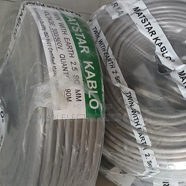 2.5 Twin Cable + Earth Flat Power Electrical Cable ; Restock - main view