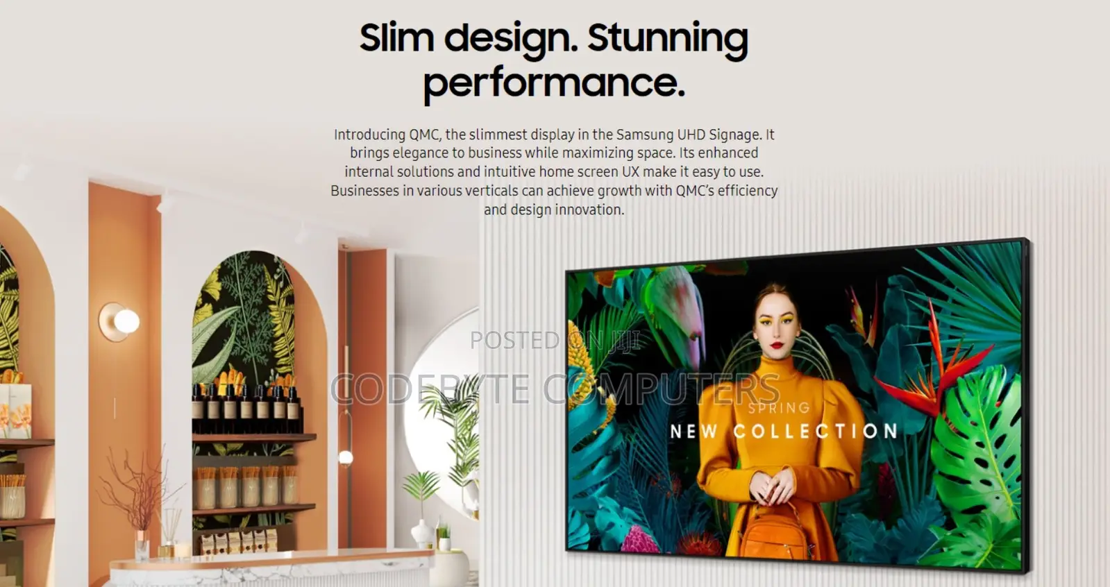 Samsung 65” UHD Smart Signage QBB Series