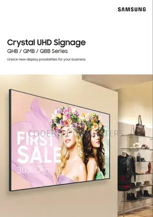 Samsung Crystal Signage QMC, 65" UHD VA Display