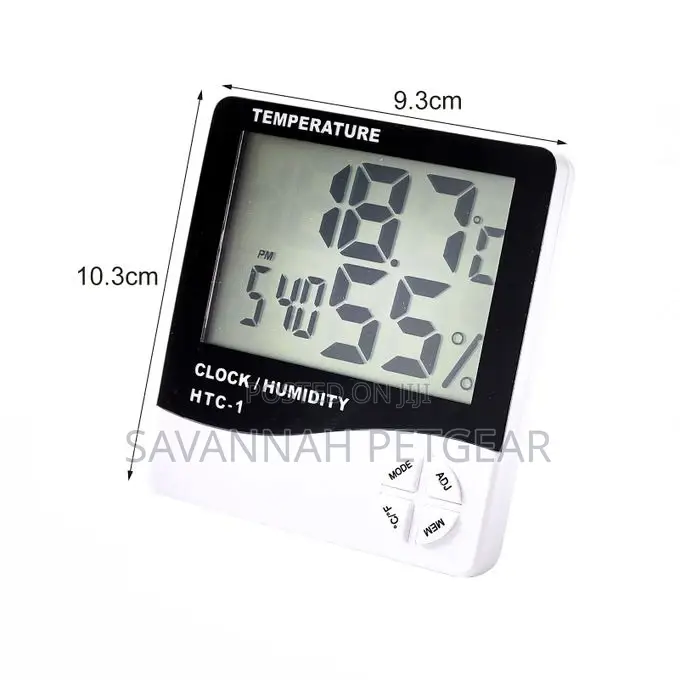 HTC-1 Temperature Humidity Meter-Black White