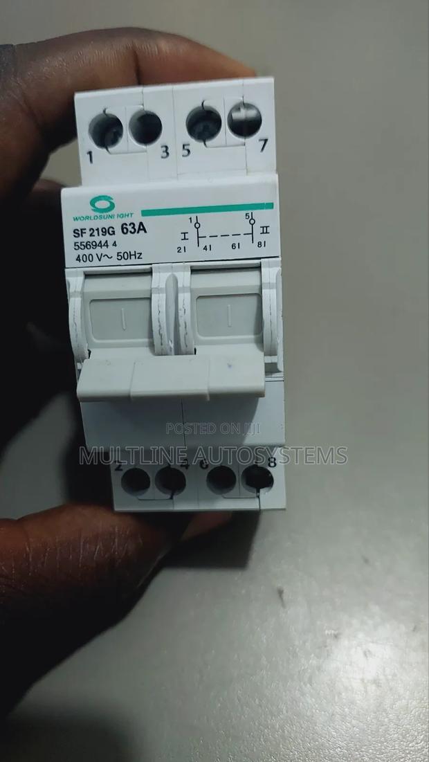 Din Mounted Single Phase Changeover Switch - main view