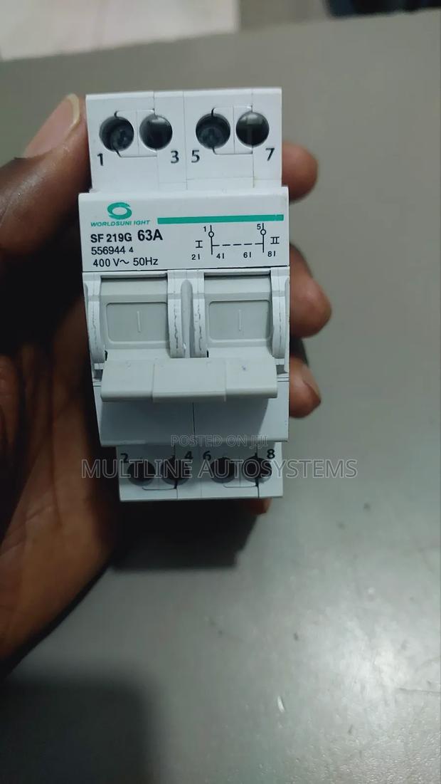 Din Mounted Single Phase Changeover Switch - thumbnail 3