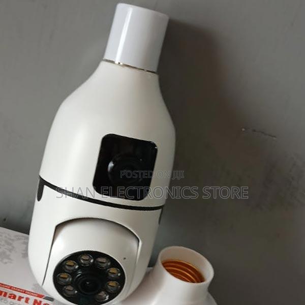 Dual Lens Light Bulb Security Camera -2mp Dual Lens CCTV