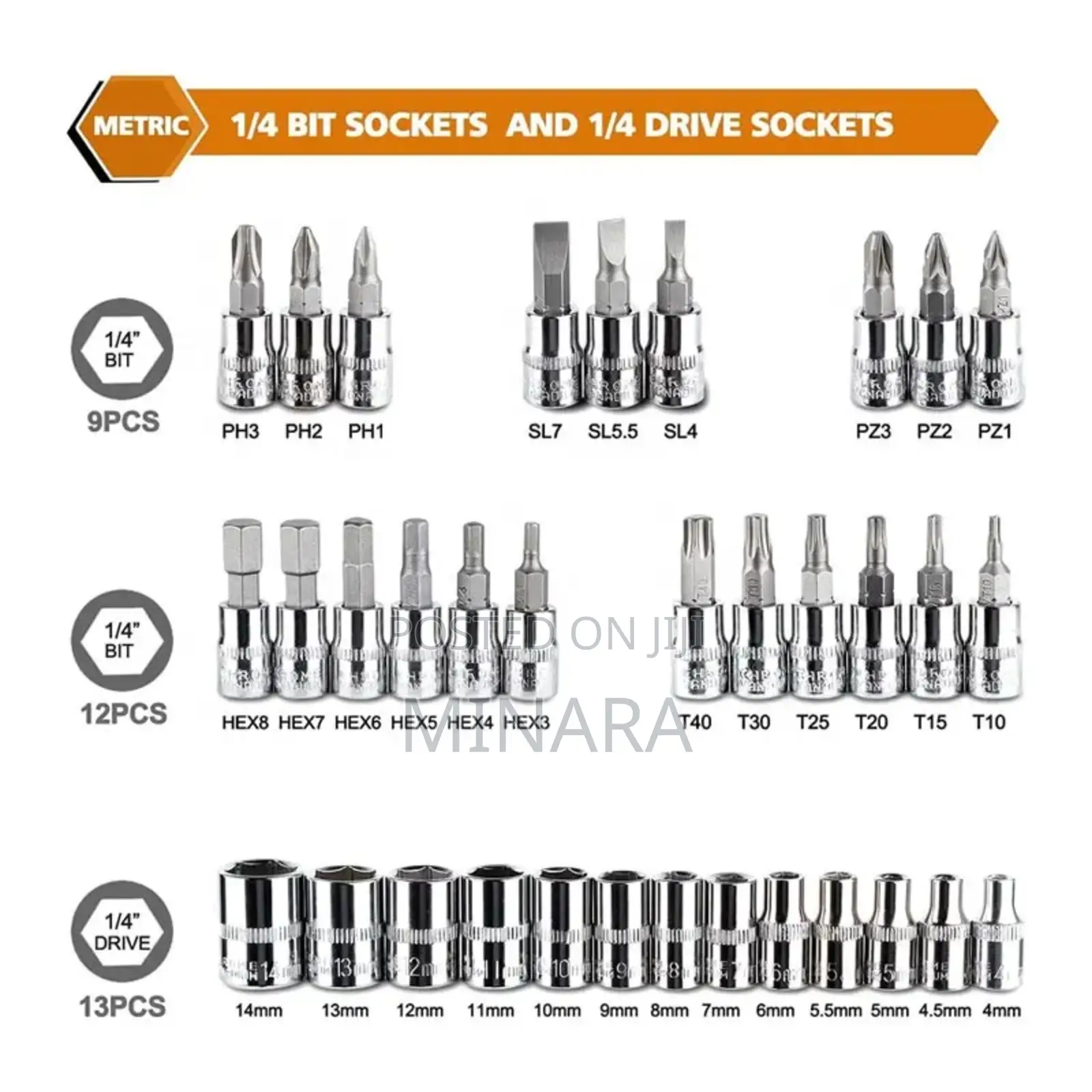 46 PCS Socket Wrench Set, Mechanical Repair Kit