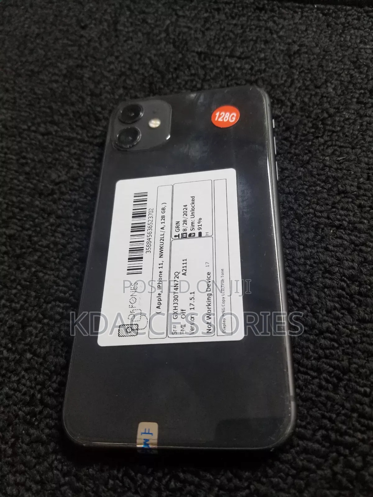 Apple iPhone 11 128 GB Black