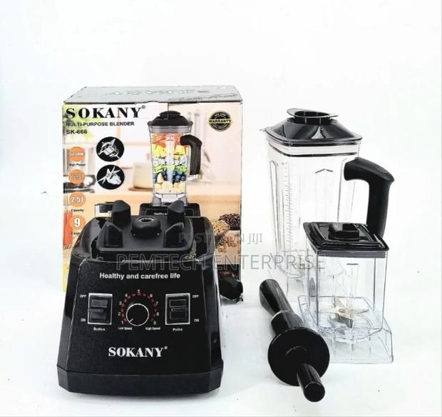 Sokany Multipurpose Commercial Blender - thumbnail 3