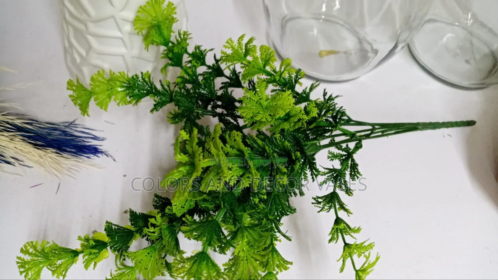 Green Flowers Table Top Decor