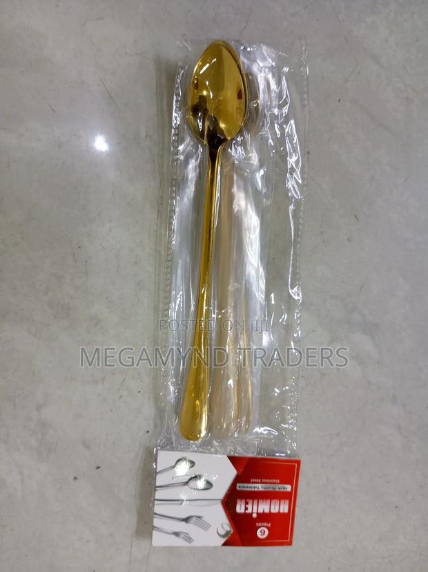 Tea Spoon Long Golden - thumbnail 3