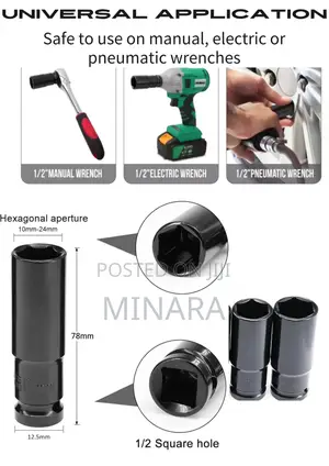 10 Pcs, Deep Impact Socket Sleeves, Auto Repair Set