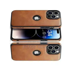 Premium Leather Case Cover for iPhone 15 Pro
