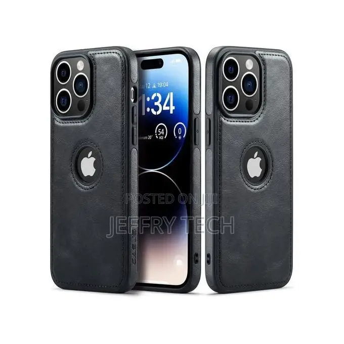 Premium Leather Case Cover for iPhone 15 Plus
