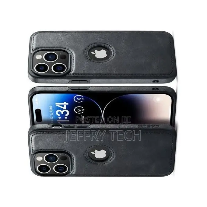 Premium Leather Case Cover for iPhone 15 Plus