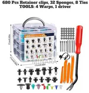 725 Pcs, Body Clips, Auto Trim Clips