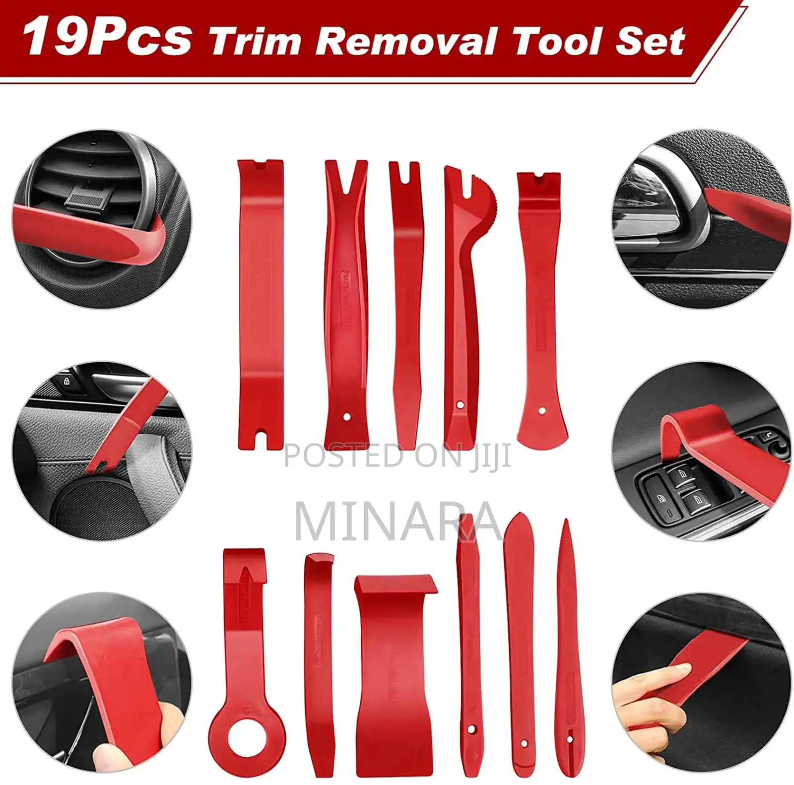 19 Pcs, Car Trim Removal Tools