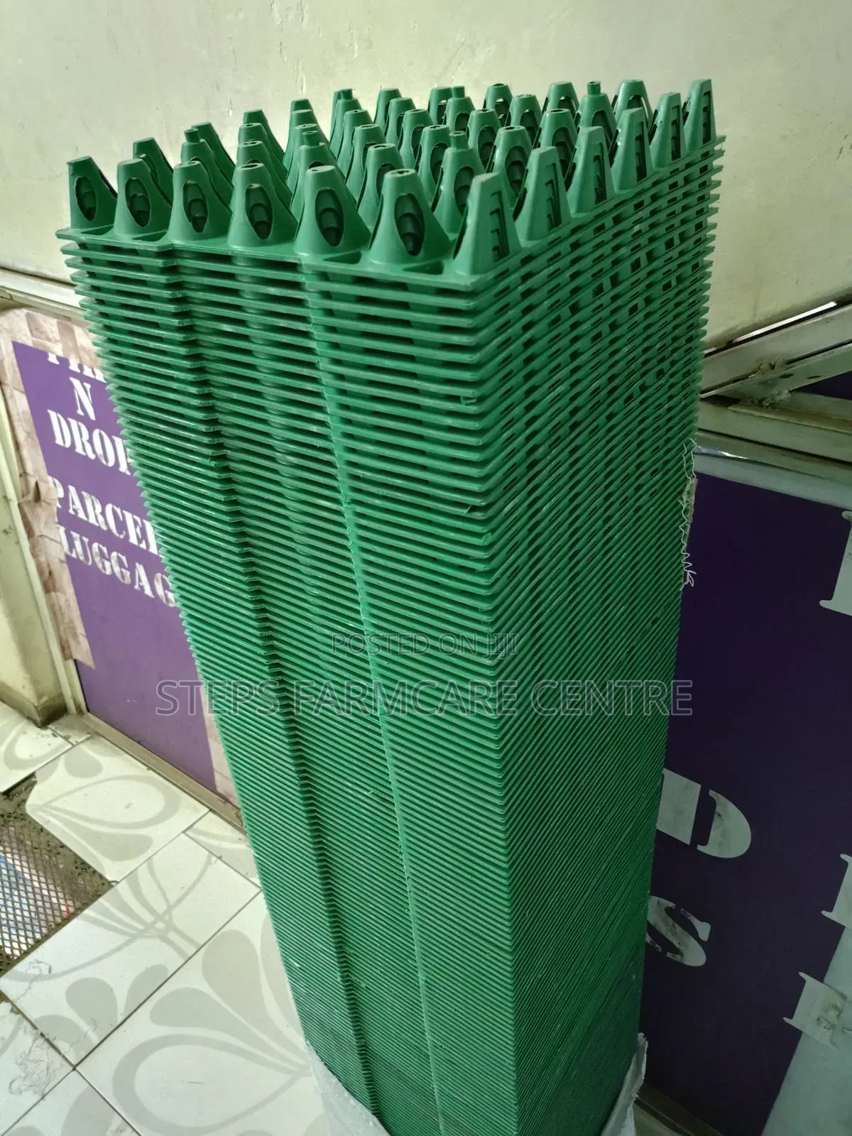Green Plastic Egg Trays