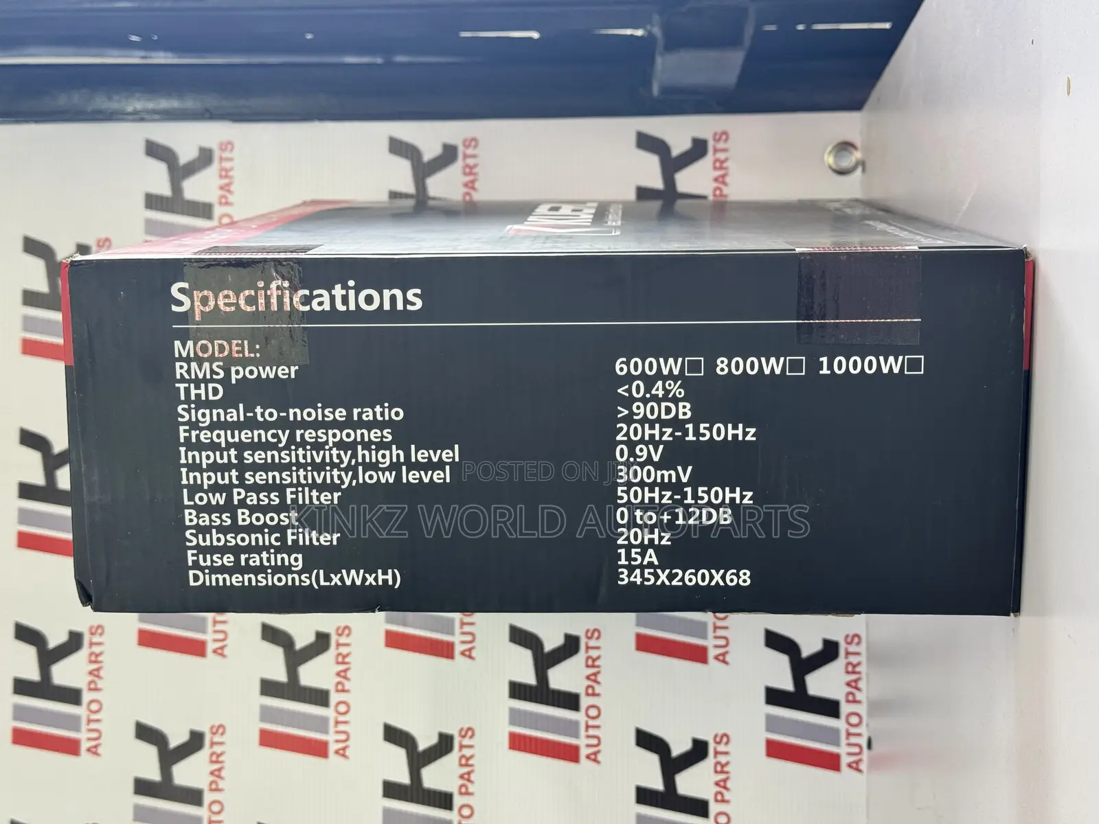 Kuerl 8inchs 600 Watts Car Underseat Subwoofer Deep Bass.