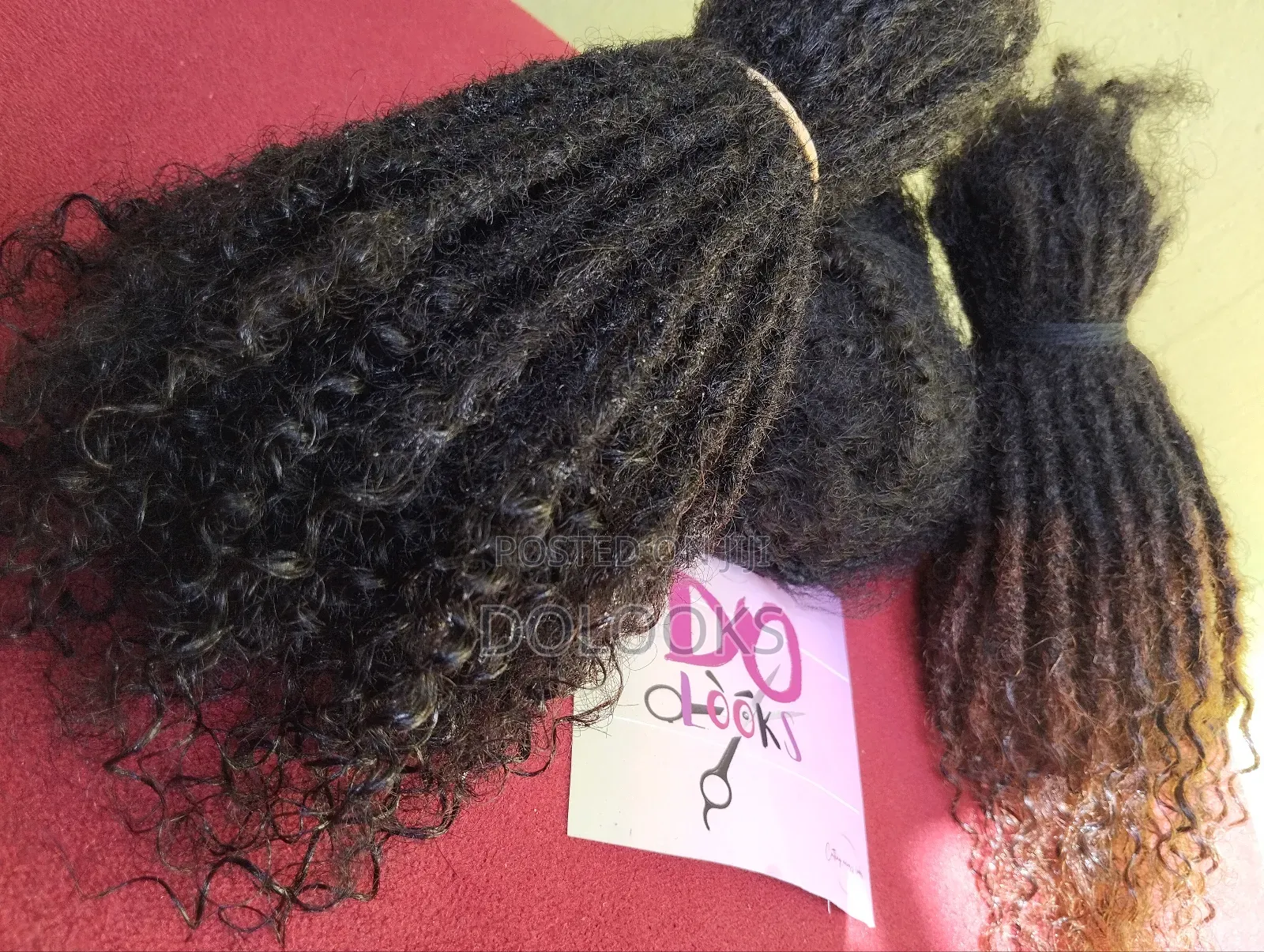 Curly Ends Human Hair Dreadlocks// Dolooks 8-10 Inch Natural