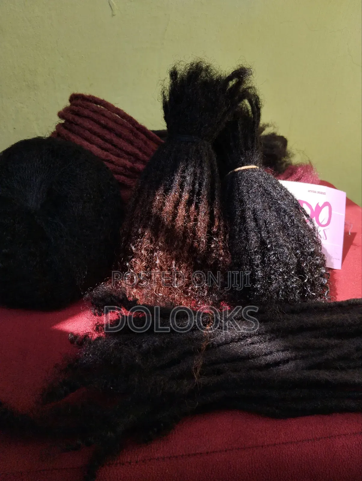 Curly Ends Human Hair Dreadlocks// Dolooks 8-10 Inch Natural